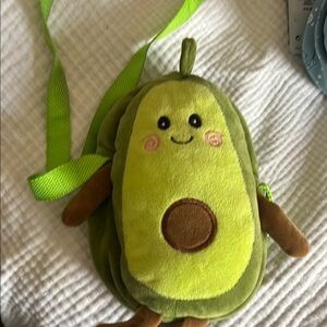 Cute Avocado Plush Crossbody Bag
